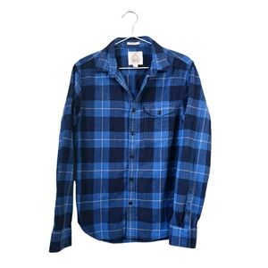 Lucky Brand plaid Flannel | men's size small | blue & black